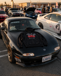 Redlined Miata Hoodie — Mazda MX-5 roadster graphic oversized JDM hoodie, Australia