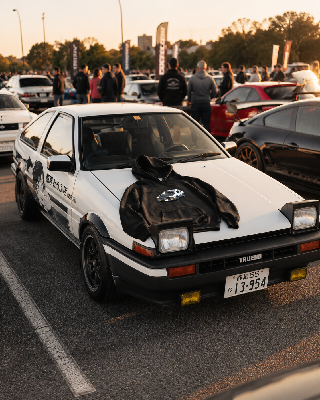 AE86 Hoodie — Trueno JDM Streetwear | Redlined